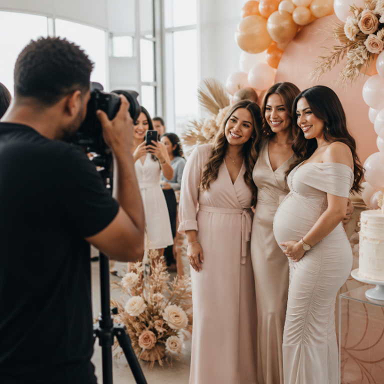 Baby Shower Photography capturing joyful moments and decorations at a New York City event