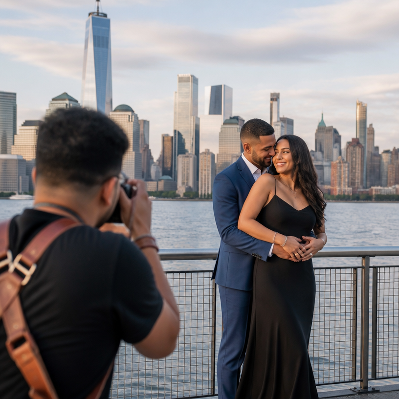 Anniversary Photography session by Miguel Peguero Event Photography capturing a couple celebrating in New York City
